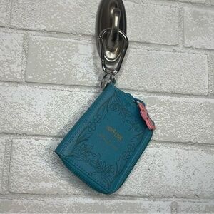 Teal Floral Women's Accessory Pouch